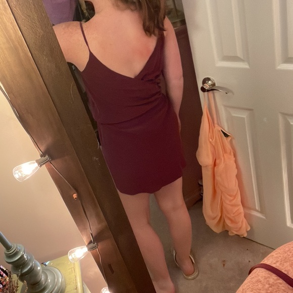 CHASER Silk Purple Mini Dress - Picture 2 of 6